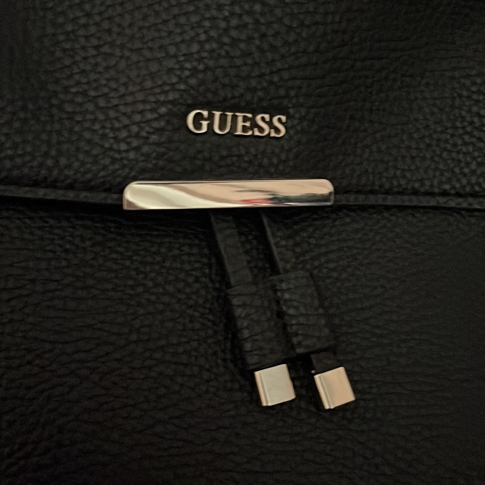 Guess Bucket Draw String Leather Backpack In Perf… - image 2